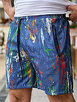 Мужские шорты из летней джинсовой ткани на хлопковой основе