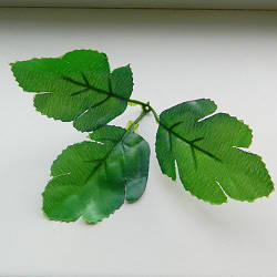 Штучний листок хризантеми потрійний, зелений