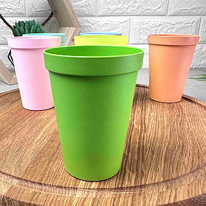 Склянка із щільного пластику 200 мл Зелений, склянки для пікніка, фото 1