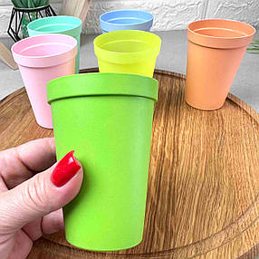 Склянка із щільного пластику 200 мл Зелений, склянки для пікніка, фото 2
