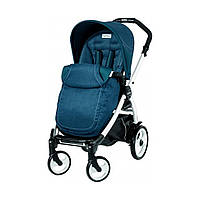 Коляска прогулочная Book Plus 51 Peg-Perego PACK05-00000000001 насыщенно синяя, белое шасси, World-of-Toys