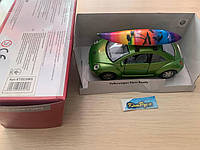 Машина металл Kinsmart KT5028WS 1:32 Зеленый Volkswagen New Beetle