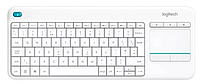 Клавіатура Logitech Wireless Touch K400 Plus, US, White (920-007146)