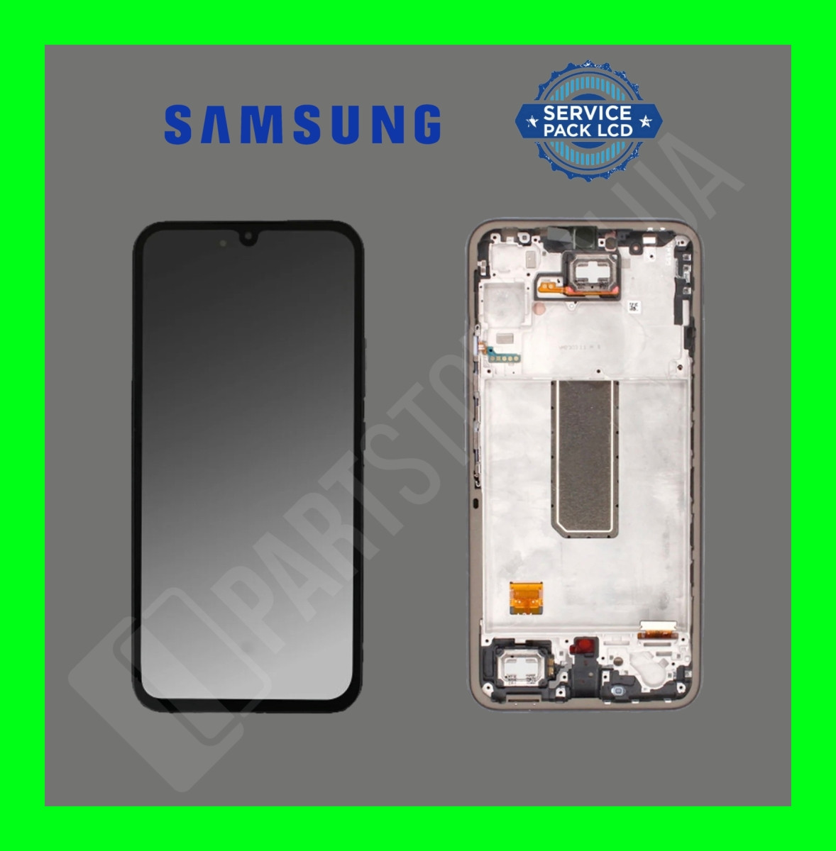 Дисплей Samsung A346 Black A34 2023 (GH82-31200A) сервісний оригінал у зборі з рамкою
