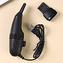Міні USB пилосос для клавіатури FD 368 Black, фото 4