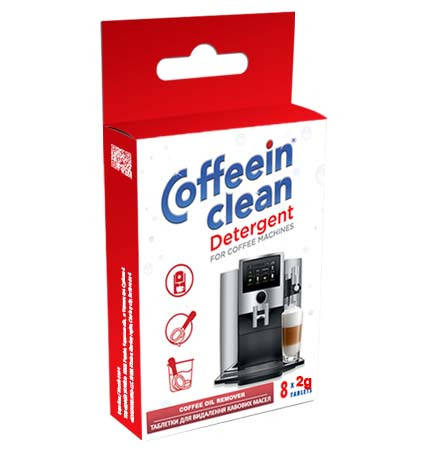 Таблетки від кавових масел Coffeein clean Detergent 8 шт. по 2 г, фото 1