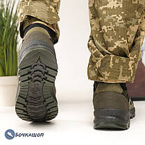 Літні тактичні чоловічі кросівки кольору хакі, фото 4