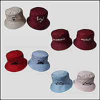 Панама з вишивкою із габардину (р. 55-56)