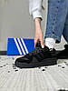 Чоловічі та жіночі кросівки Adidas Forum Low Bad Bunny Black чорні Адідас Форум Бед Банні Лоу замшеві на липучці, фото 6