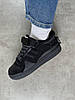 Чоловічі та жіночі кросівки Adidas Forum Low Bad Bunny Black чорні Адідас Форум Бед Банні Лоу замшеві на липучці, фото 5