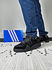 Чоловічі та жіночі кросівки Adidas Forum Low Bad Bunny Black чорні Адідас Форум Бед Банні Лоу замшеві на липучці, фото 7