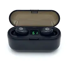 Бездротові навушники TWS F9 Wireless, bluetooth навушники TWS F9 Wireless, Чорні навушники, фото 5
