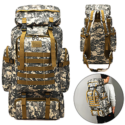 Тактичний рюкзак 80л, 72х34х17 см, М13, Світлий піксель / Чоловічий рюкзак / Туристичний рюкзак