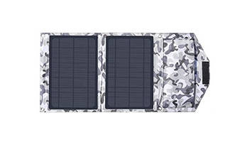 Складаний сонячний зарядний пристрій Solar panel 14 W 2xUSB вихід Сонячна панель (Камуфляж)