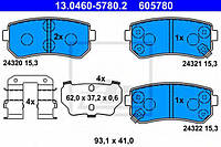 Гальмівні колодки Hyundai/Kia 583022YA50 Оригінальна запчастина