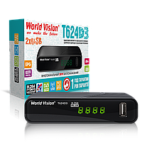 Эфирный цифровой ресивер World Vision T624D3 Интернет + AC3 Dolby Digital