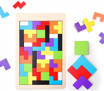 Різнобарвний пазл-головоломка Танграм для дітей