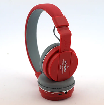 Бездротові накладні навушники AZ-10 Bluetooth stereo mp3 (Червоні)