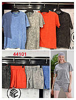 Костюм-двійка жіночий футболка з шортами розміри S-XL (4 кв) "LOOK" купити недорого від прямого постачальника