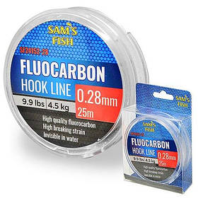 Волосінь (рска. "леска") "100% Fluocarbon" 25м*0.23мм