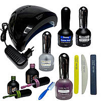 Набір для покриття нігтів гель-лаками Lilly Beaute з лампою