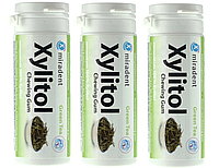 Xylitol Chewing Gum, Жевательная резинка с ксилитолом, зеленый чай (30шт)