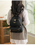 Рюкзак 2в1 дівчина сумка Нейлонова тканина Модний новий фасон Міський рюкзак стильний тільки опт, фото 3