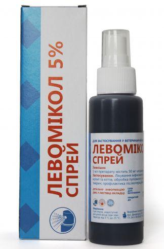 Левомікол 5% спрей для загоєння ран, 100 мл, фото 1