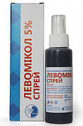 Левомікол 5% спрей для загоєння ран, 100 мл