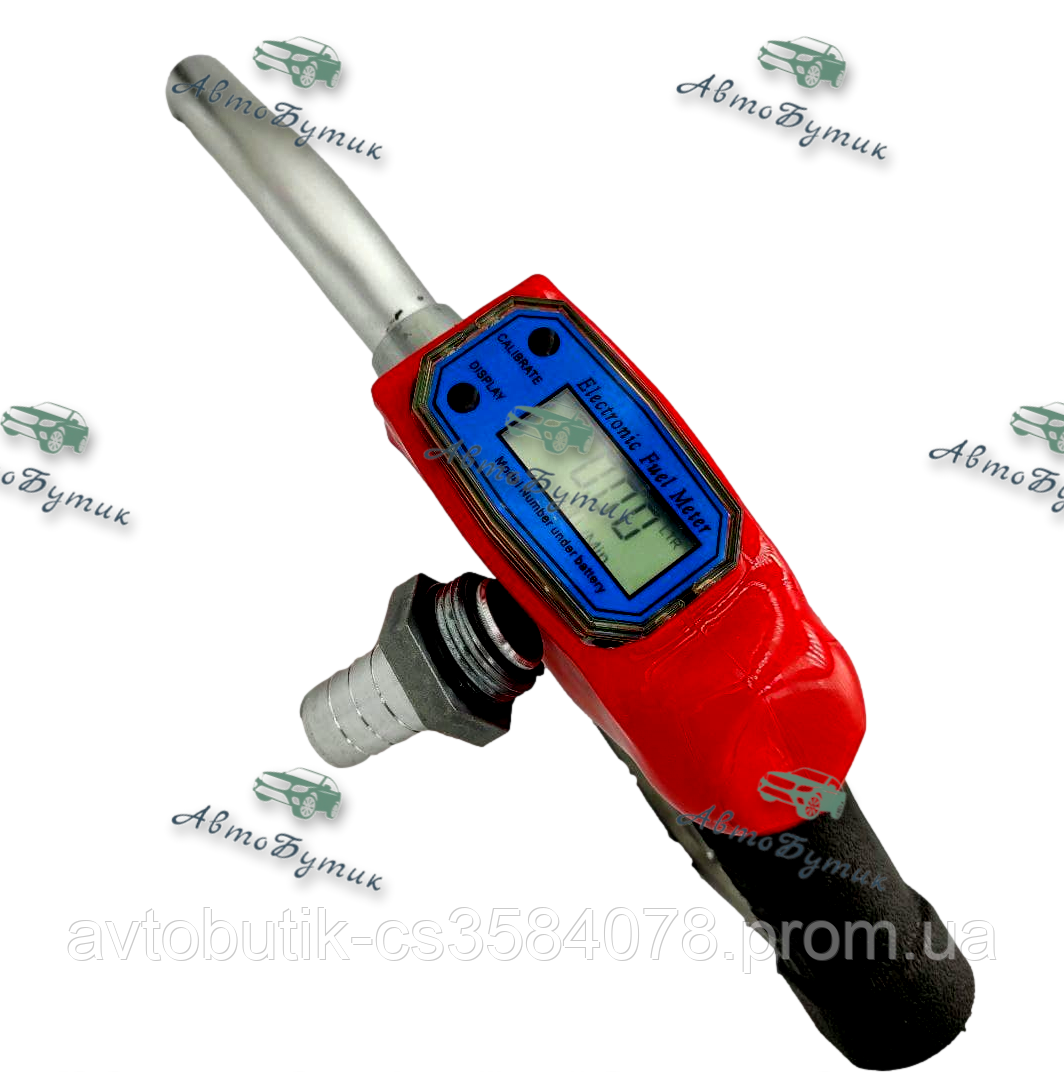 Пистолет топливораздаточный кран с цифровым счетчиком 75 л/мин, фото 1