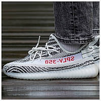 Мужские / женские кроссовки Adidas Yeezy Boost 350 V2 Zebra, белые кроссовки адидас изи буст 350 в2 зебра