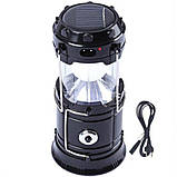 Ліхтар кемпінговий RIAS 5800T на сонячній батареї Black (3_02572), фото 4