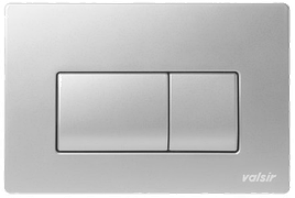 Клавіша змиву для інсталяції Valsir Tropea S P1 матова сіра (пневматика) 3/6 л VS0872637