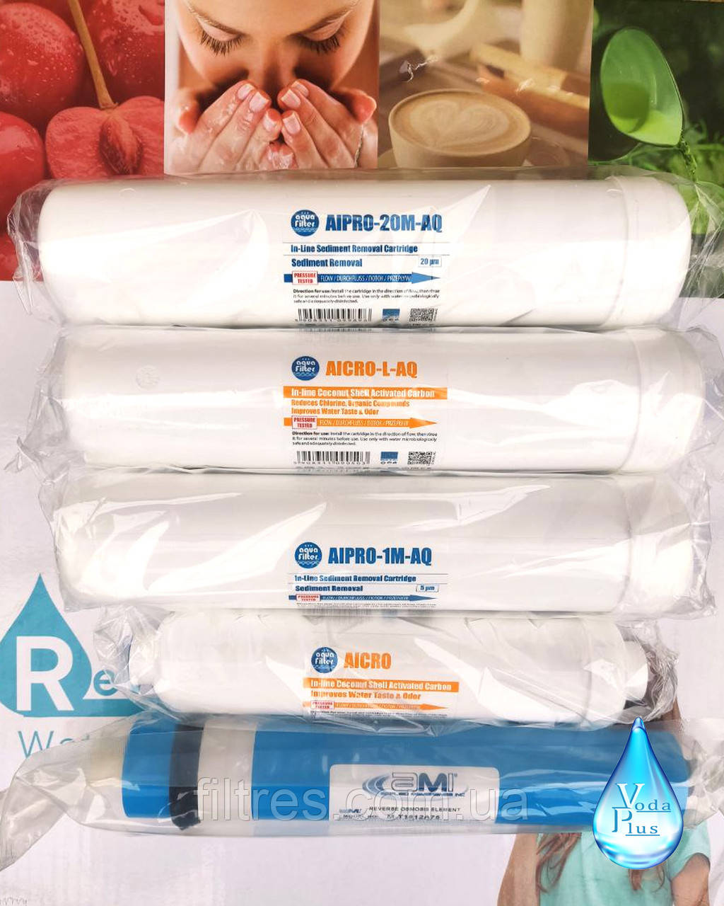 Набір картриджів для Zepter Aqueena PRO - с мембраной 5 шт, фото 1