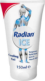 Охолоджувальний гель Radian ice для спортсменів у разі болів у суглобах, м'язів, ударів 150 мл
