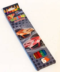 Олівці пластик 6 кольорові No 1051K-6 Drive в картоні