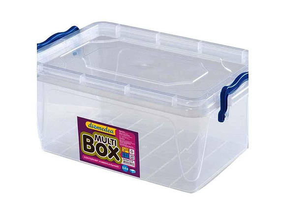 Контейнер пластиковий харчовий 3л 25,5*16,5*10,5 універсальний прямокутний з ручками №16 ТМ DIOMEDEA FG, фото 1