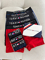 Мужские трусы Томми Хилфигер. Комплект мужского белья. Мужские боксеры Томми Хилфигер 3 шт