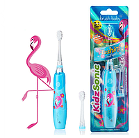 Звукова зубна щітка Brush-Baby KidzSonic 3+ фламінго