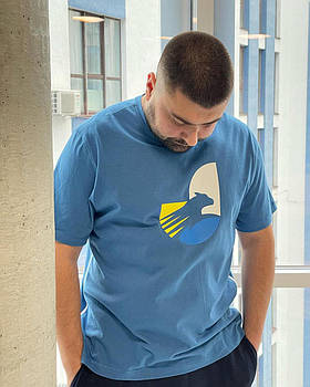 Чоловіча футболка спортивна JERT блакитна, розмір XL mebelime