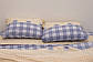Сімейний комплект (Ранфорс) | Комплект постільної білизни з двома підковдрами "Клітинки і смуги", фото 2