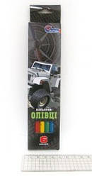 Олівці пластик. 6 кольорів No 1051AT-6 Jeep у картоні