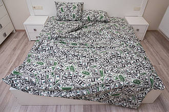 Євро комплект (Бязь) | Комплект постільної білизни "Долар" | Простирадло 240х220 см