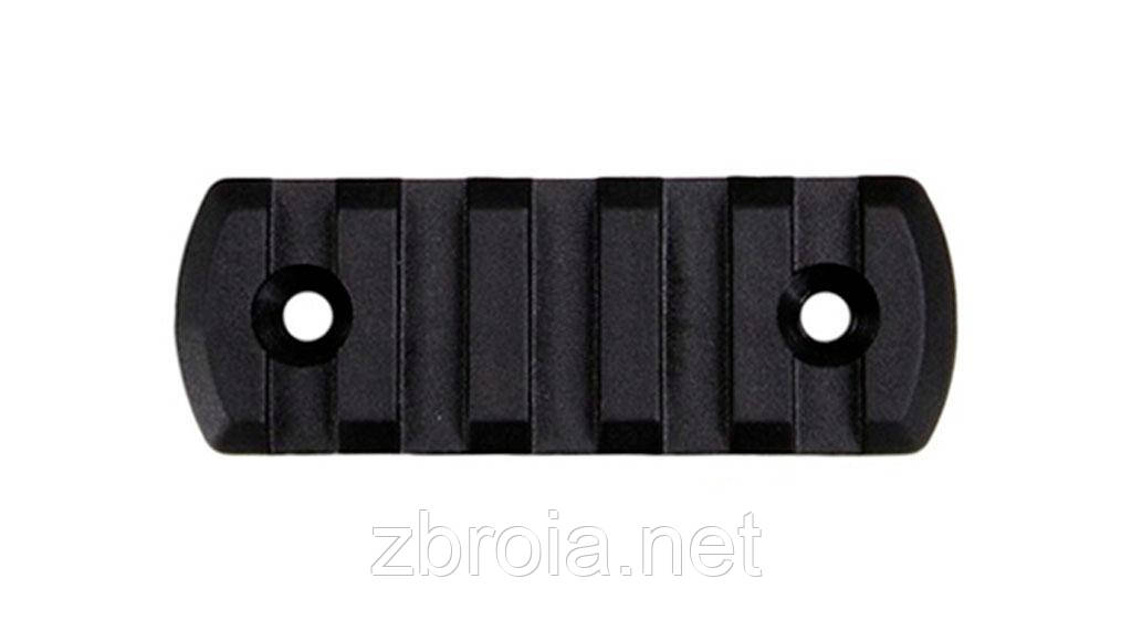 Планка DLG Tactical (DLG-110) для M-LOK, профіль Picatinny/Weaver (5 слотів) чорна