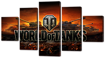 Модульна картина "World of Tanks (Світ Танків)"