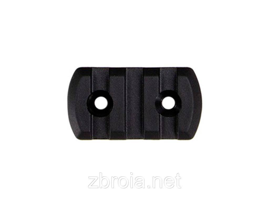 Планка DLG Tactical (DLG-109) для M-LOK, профіль Picatinny/Weaver (3 слоти) чорна
