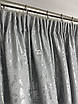 Мармурові штори софт світло-сірий комплект №1, мікрософт жаккард велюр граніт, 2 штори, фото 8