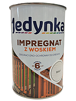 Jedynka Impregnat z Woskiem - пропитка для древесины наружного применения (Белый), 0.9 л