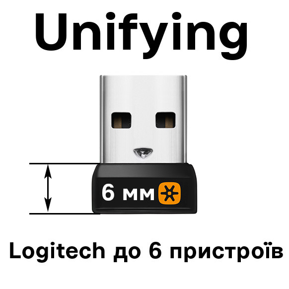 Logitech Unifying Receiver C-U0007 C-U0008 C-U0010 6 мм адаптер ресивер приймач