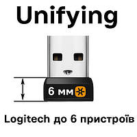 Logitech Unifying Receiver C-U0007 C-U0008 C-U0010 6 мм адаптер ресивер приймач